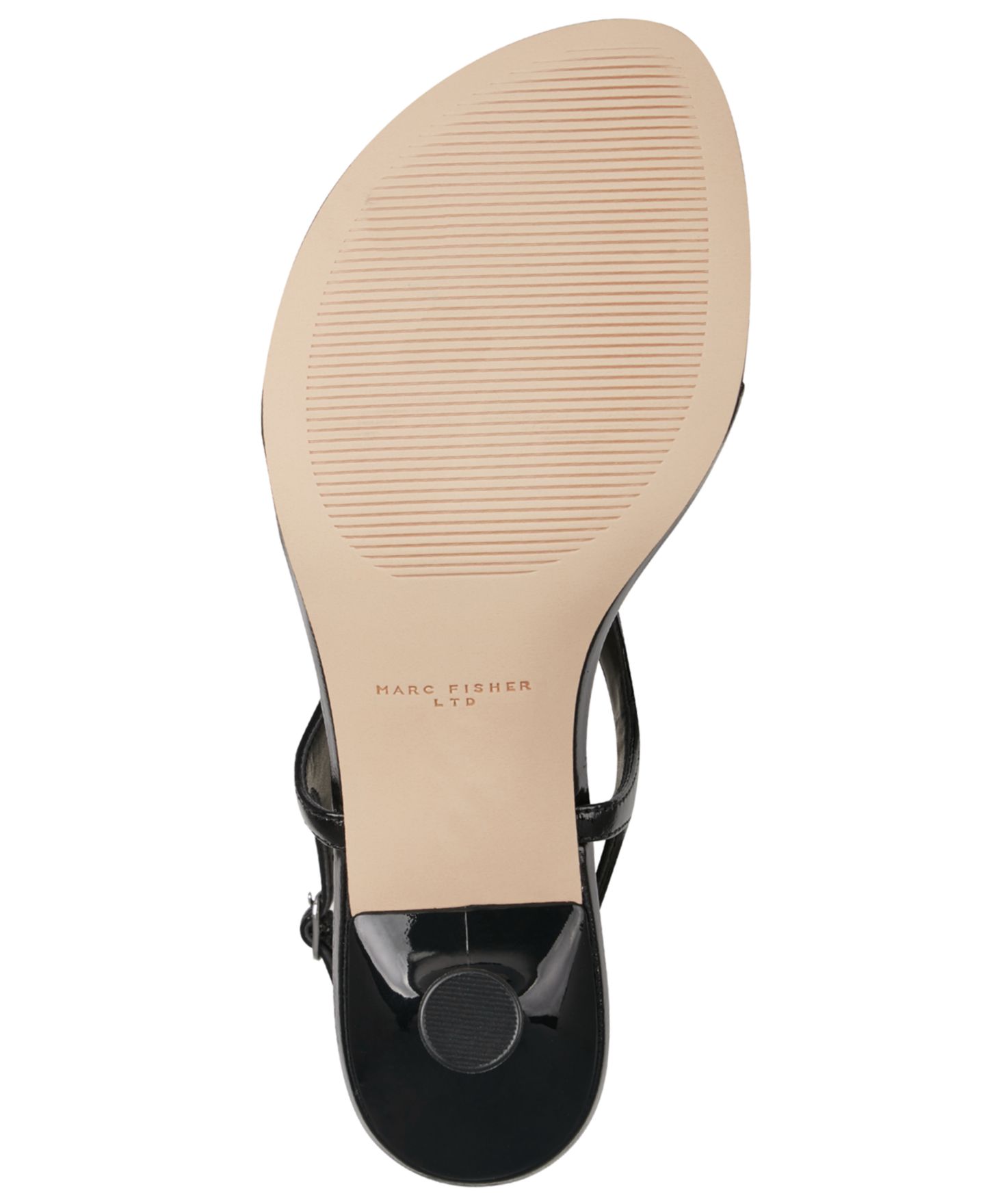 Женские сандалии Marc Fisher LTD Pelysa T-Strap Kitten Heel Dress Sandals, цвет: Чёрный кожаный — фото 5
