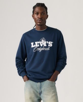 Men's Graphic Detail Crewneck Long-Sleeve Sweatshirt