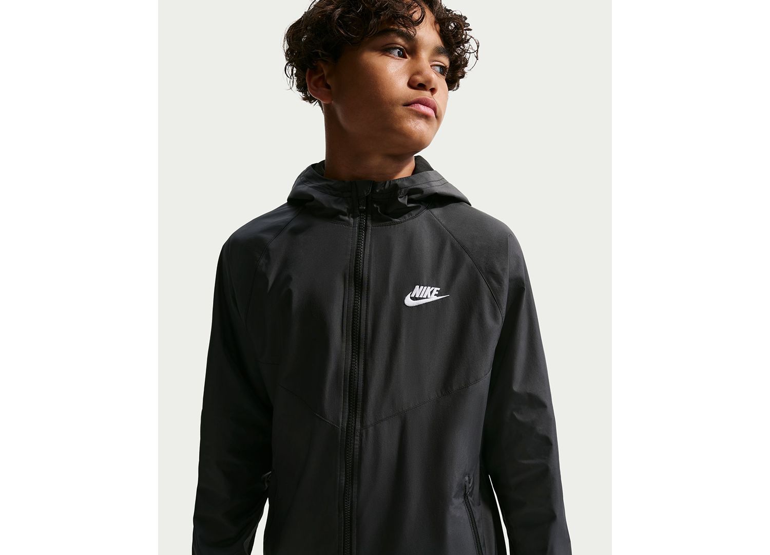 Boys' and Girls' 7-20 Sportswear Wind Runner Hooded Repel Jacket