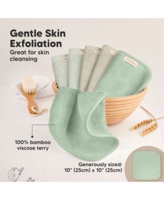 6pk Deluxe Baby Washcloths, Organic and Soft Baby Wash Cloth, Baby Bath Towel, Face Cloths