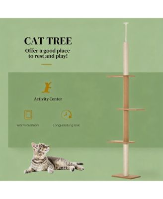 Floor-to-Ceiling Cat Tree Activity Center