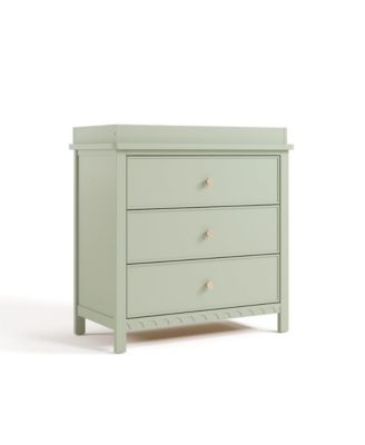 Sasha 3 Drawer Chest with Changing Topper - Sage