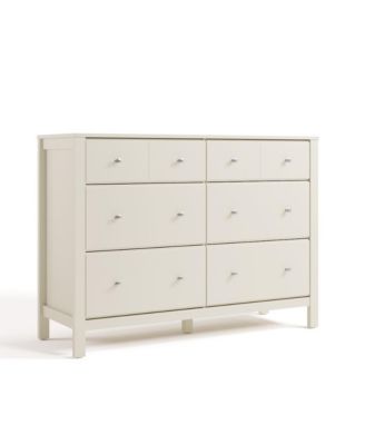 Horizon 6 Drawer Dresser - Frosted Oat