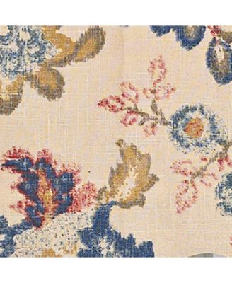 Silvia Regal 100% Cotton Rod Pocket Lined Window Valance 50" x 17" Multi