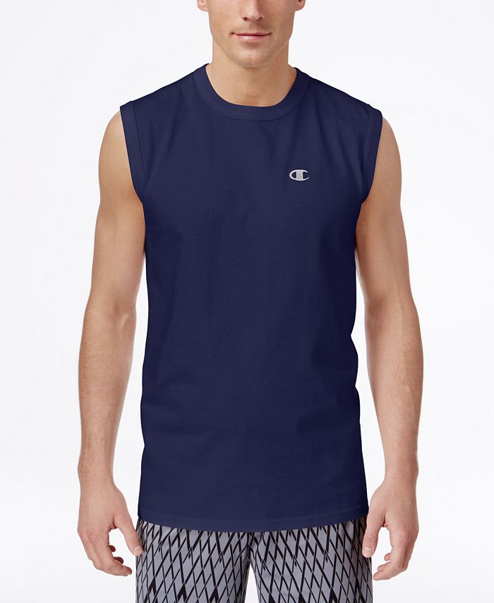 Champion Men's Jersey Sleeveless T-Shirt - Macy's