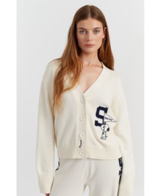 Women's Snoopy Varsity Cardigan