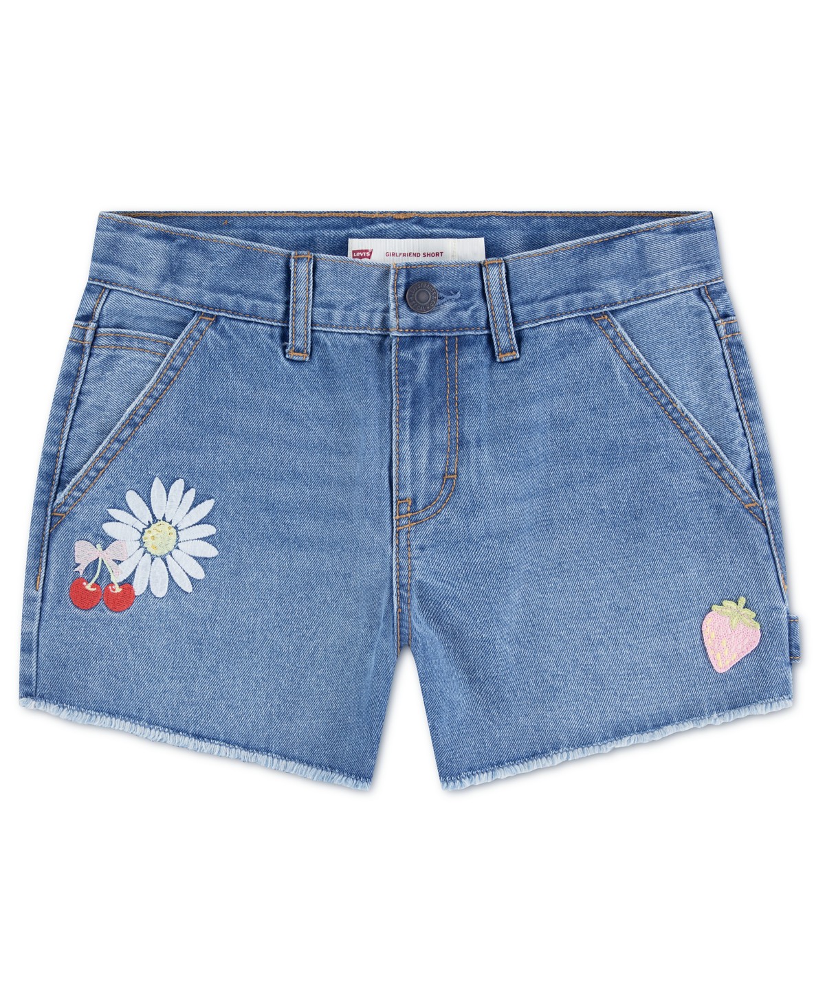 Детские Levi's Girls' 7-16 Applique Girlfriend Shorts — фото 1