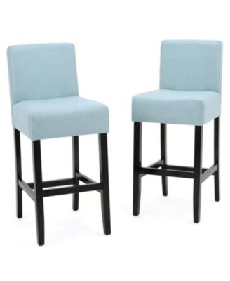 30-inch Fabric Barstool with Solid Wood Frame (Set of 2)