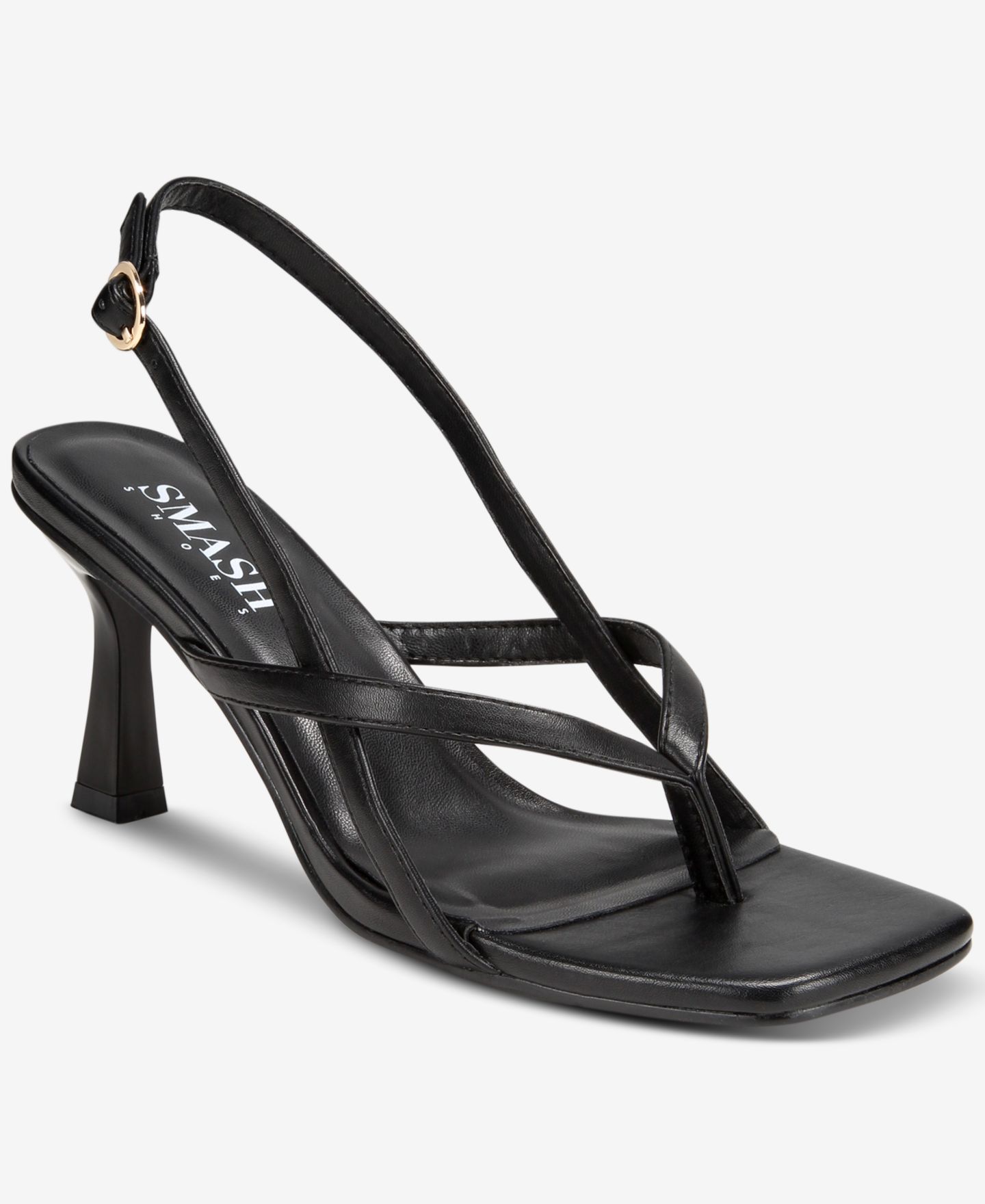 Женские сандалии SMASH Shoes Freya Slingback Dress Sandals - Extended Sizes Available, цвет: Чёрный — фото 1