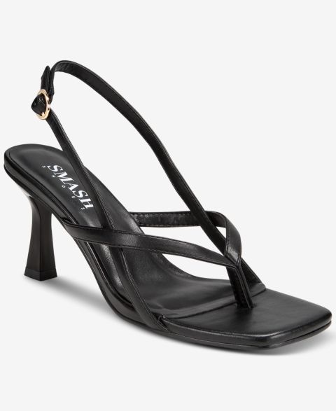Женские сандалии SMASH Shoes Freya Slingback Dress Sandals - Extended Sizes Available, цвет: Чёрный