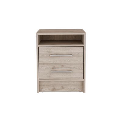Eter Nightstand, Superior Top, Two Drawers
