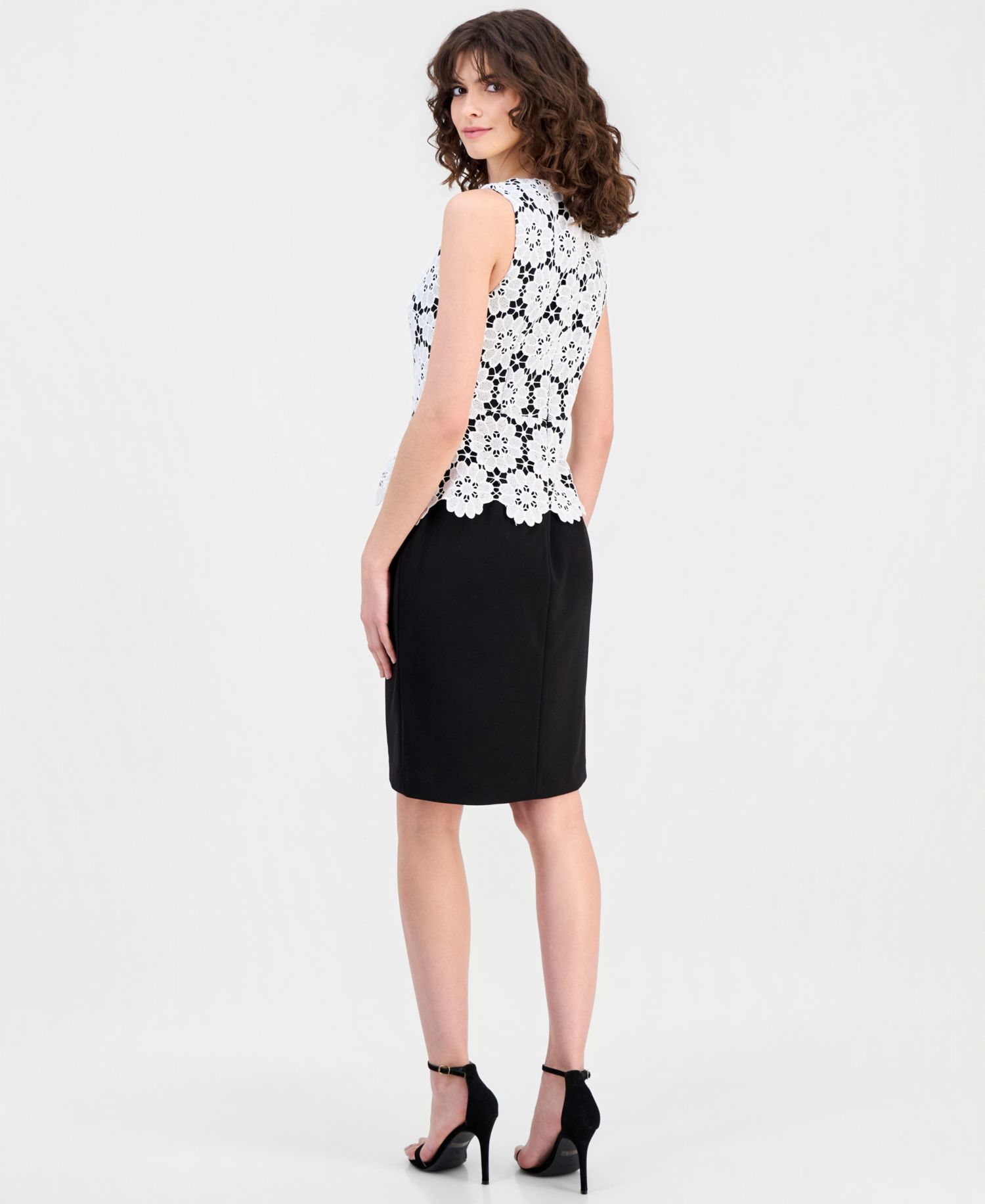 Women's Lace Sleeveless Sheath Dress