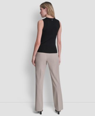 Women's Sleeveless Crewneck Sweater Top