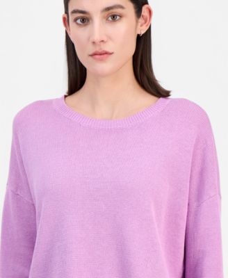 Women's Linen & Cotton Relaxed  Sweater