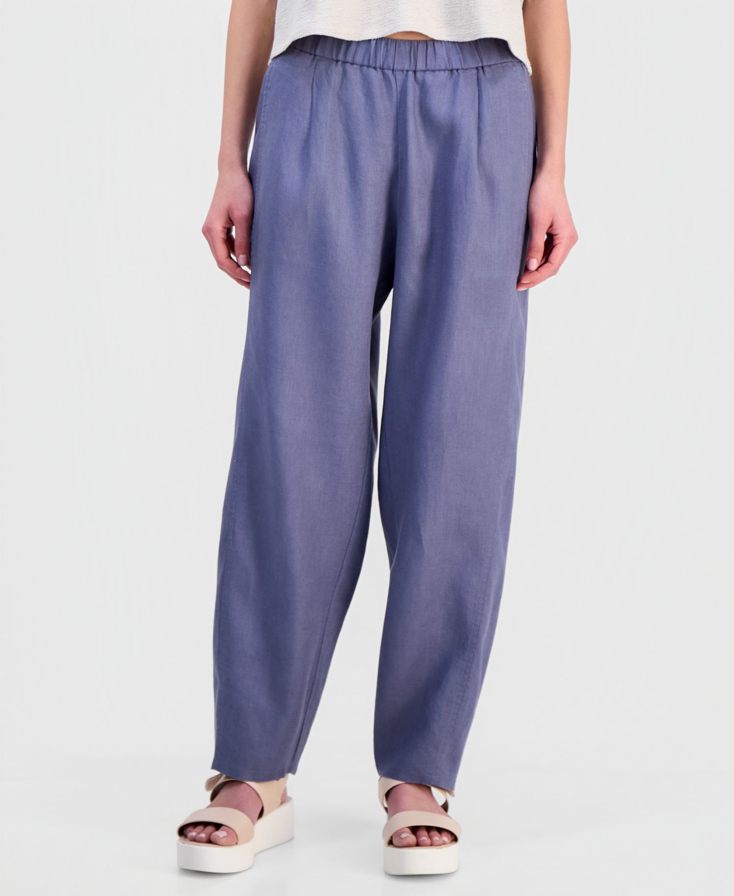 Women's & Plus Size Ankle Pleated Lantern Pants