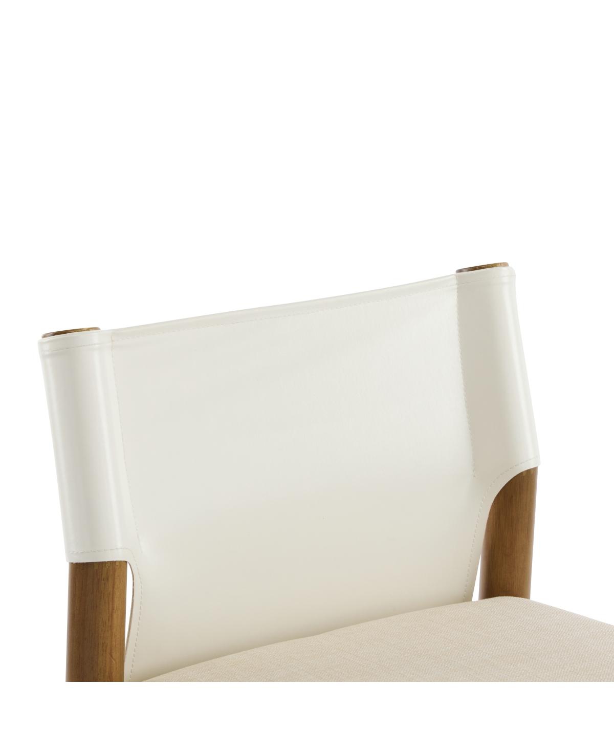 Streamdale Furniture Modern Solid Wood Bar Stool with Polyester Cushion, Set of 2