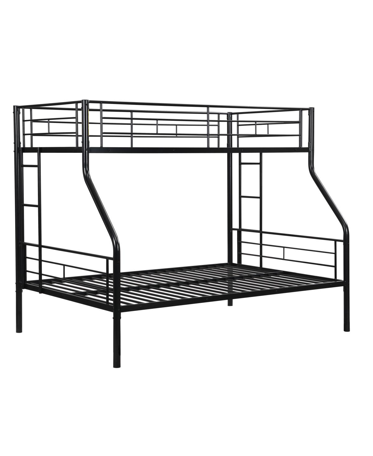 Streamdale Twin Over Full Metal Bunk Bed, No Box Spring, Large Storage, Easy Assemble