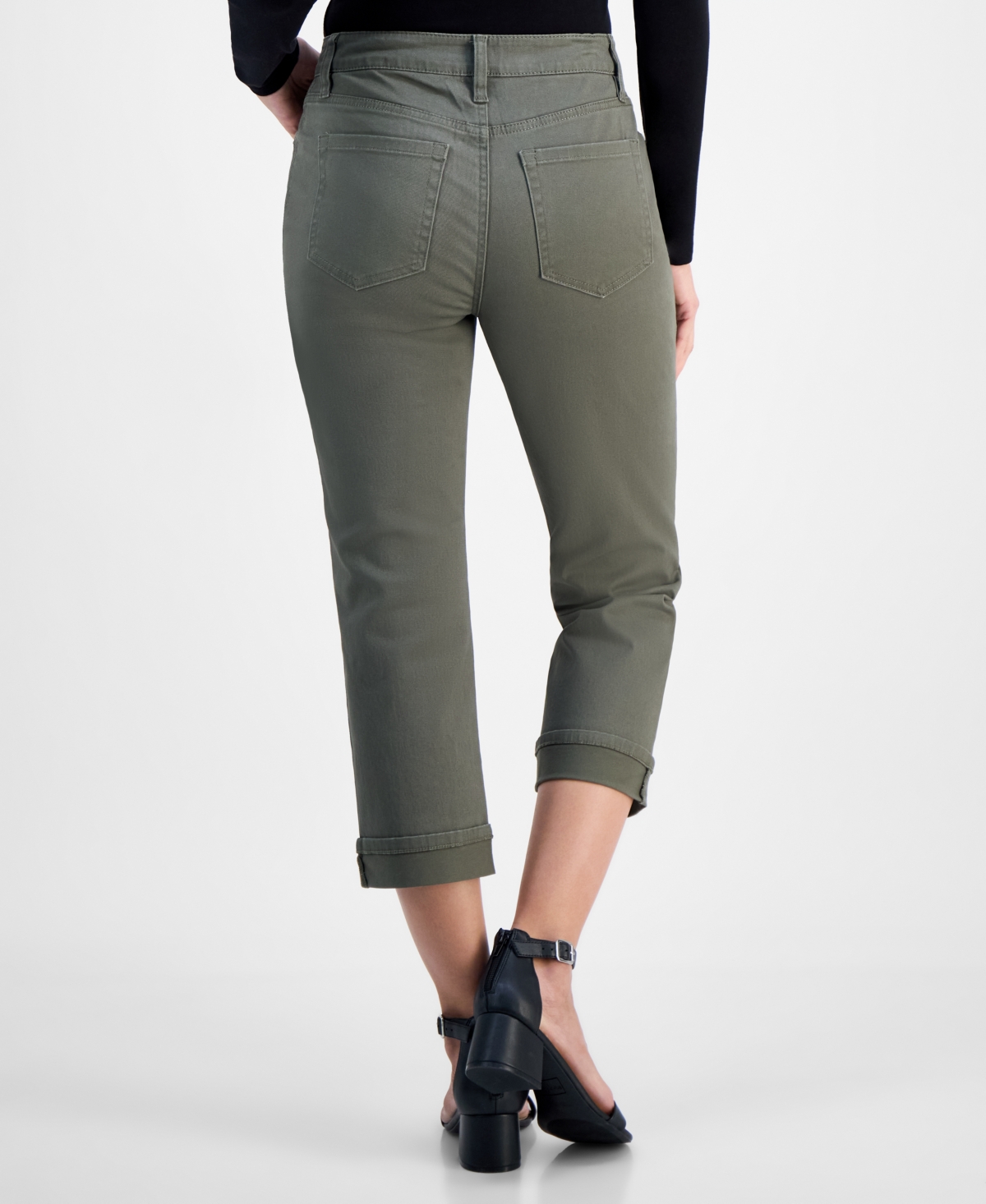 Style & Co Women's Mid-Rise Curvy Capri Jeans, Exclusively at Macy's