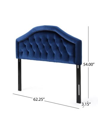 Streamdale Diamond Stitch Nailhead Headboard