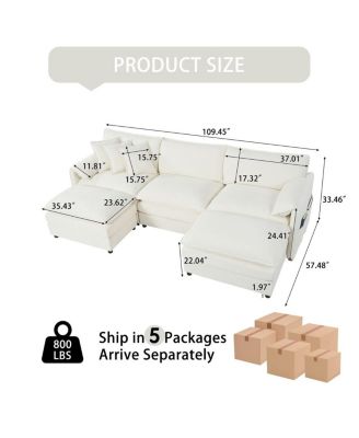 Chenille Modular Sofa: Ultimate Comfort, Customizable, Modern Design