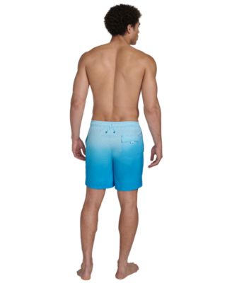 Men's Gradient Striped 7" Volley Swim Trunks