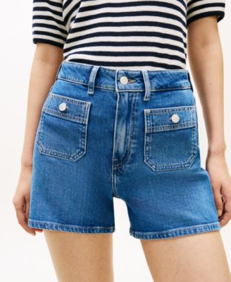 Women's Patch Pocket Denim Shorts