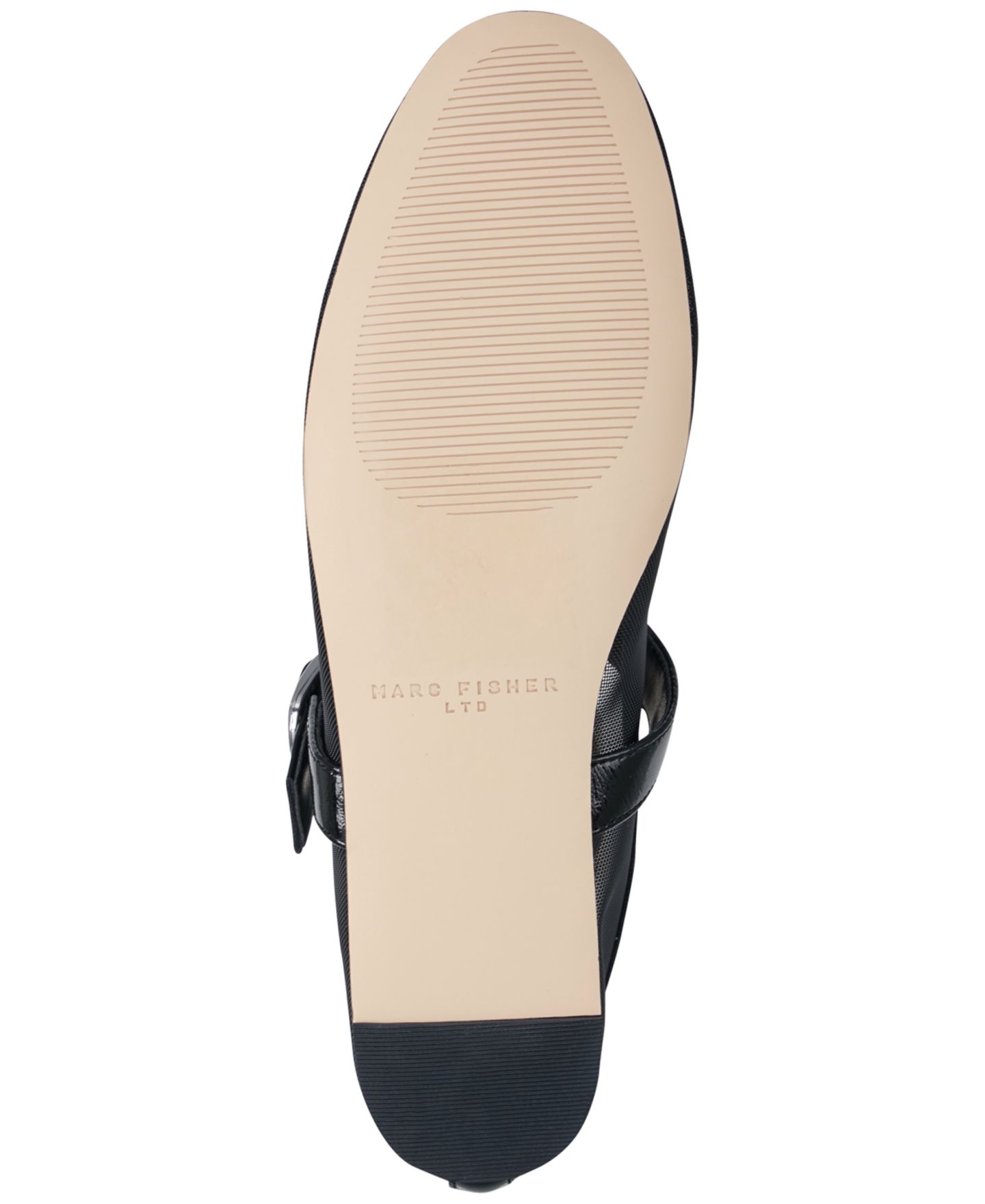 Женские балетки Marc Fisher LTD Godina Mesh Mary Jane Dress Flats, цвет: Чёрный сетчатый / Кожаный — фото 5