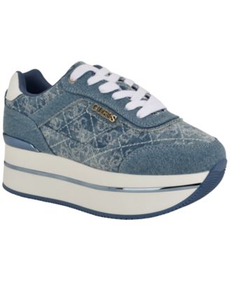 Women's Hansin Double Platform Lace-Up Sneakers