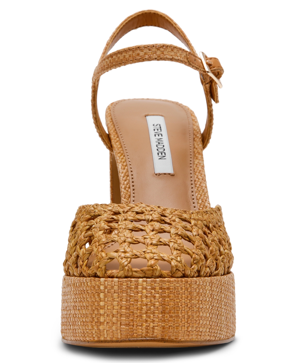 Steve Madden Women's Lexie Woven Adjustable Strap Platform Sandals