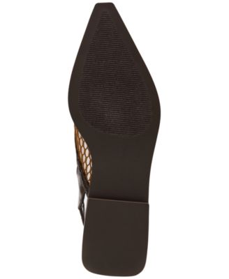 Women's Shay-Mesh Slingback Pointed Toe Flats