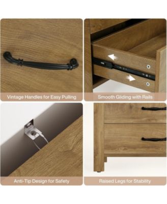 70.9" Tall Bookshelf with 3 Large Drawers, Wooden Bookcase with 3-Tier Open Shelf, Modern Freestanding Display Shelf Organizer