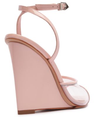 Women's Elodie Vinyl Pointed Toe Wedge Sandals