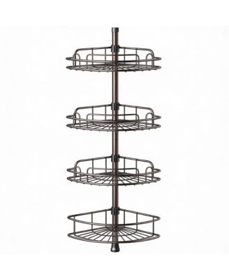4-Tier Adjustable Shower Caddy - No-Drill, Rust-Resistant, Space-Saving