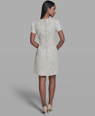 Women's Sequined Textured Crewneck Dress