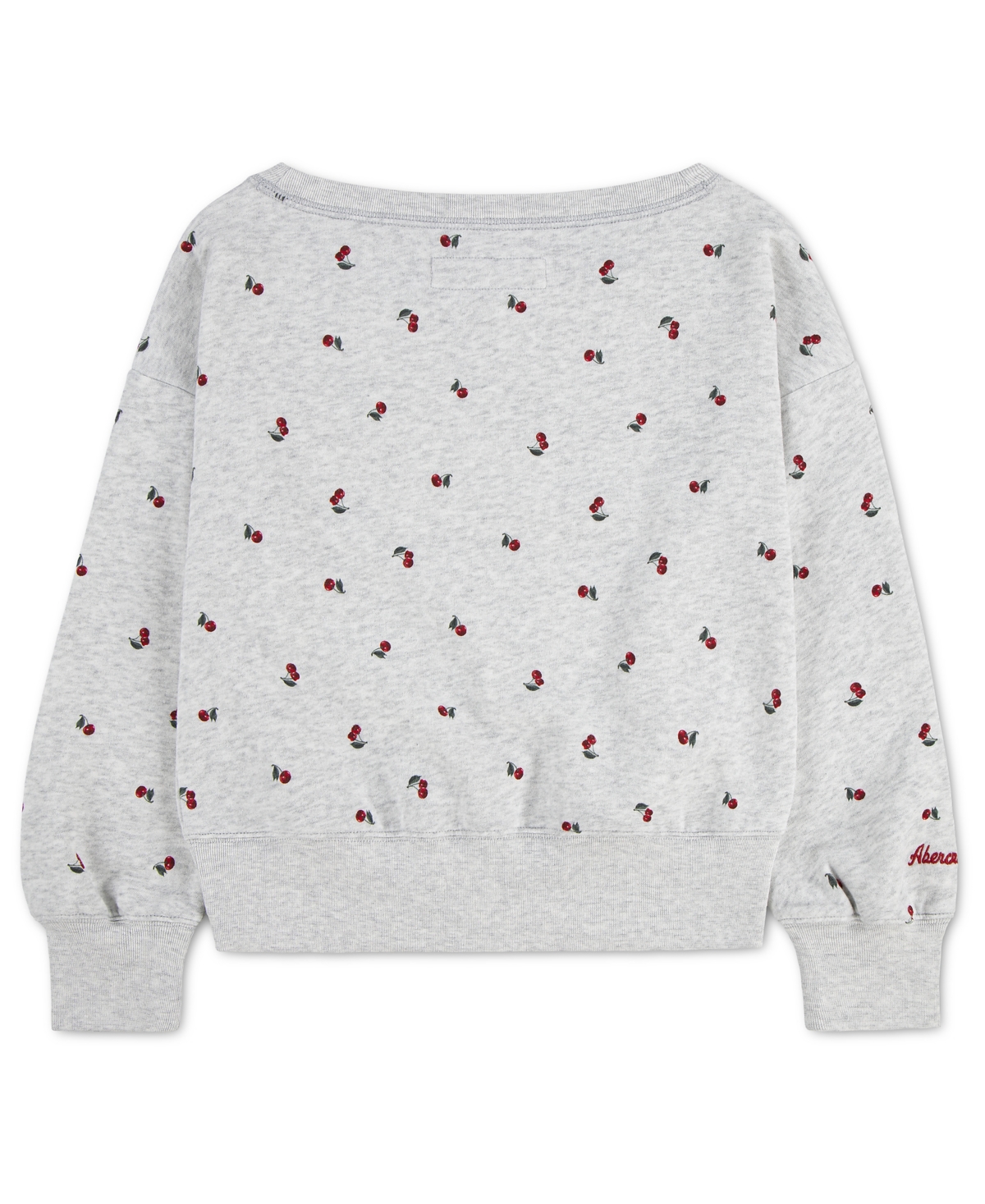 abercrombie kids Girls' Printed Off-The-Shoulder Sweatshirt