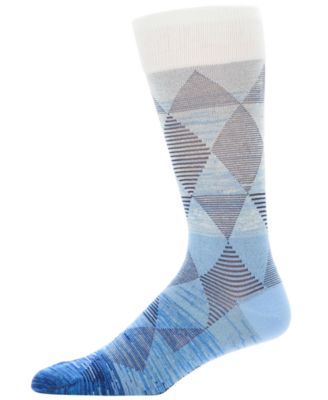 Men's Ombre Striped Argyle Patterned Socks