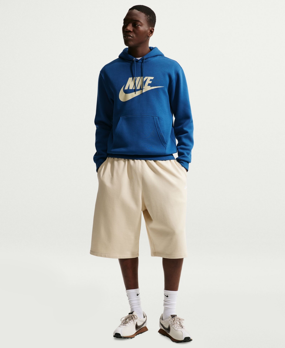 Nike Men's Club Fleece Standard-Fit Logo-Print Hoodie