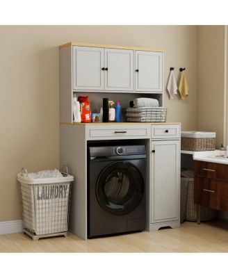 Furniture Over the Washer/Dryer/Robot Vacuum Storage Cabinet