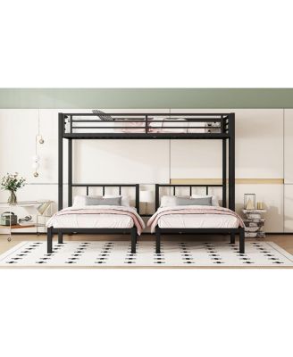 Twin/Twin XL Triple Metal Bunk Bed
