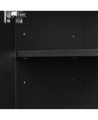 Sleek Shoe Cabinet with Adjustable Shelves, Minimalist Organizer