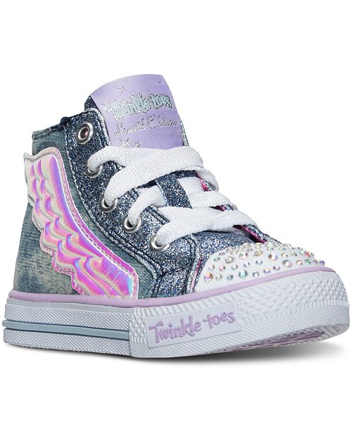 Skechers Little Girls' Twinkle Toes: Shuffles Flutter Up Skechers Little Girls' Twinkle Toes: Shuffles Flutter Up