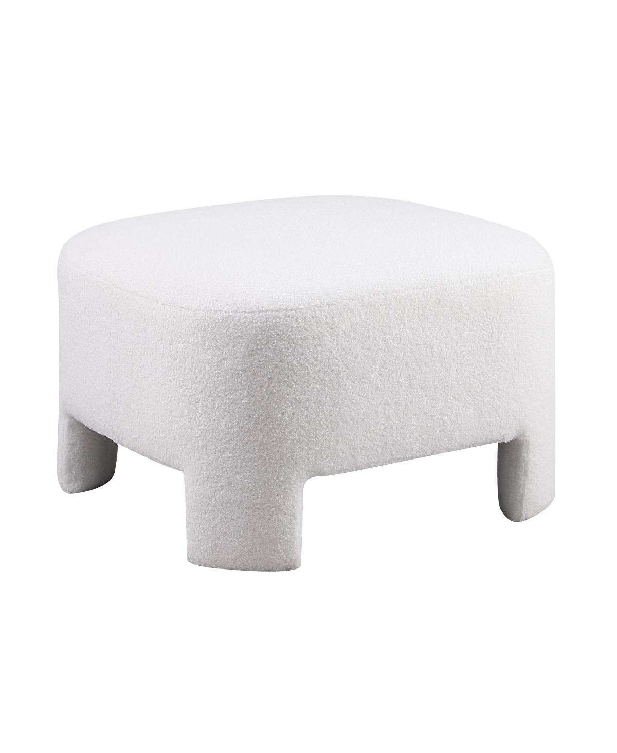 Streamdale Furniture Sherpa Sofa Ottoman, No Assembly Required