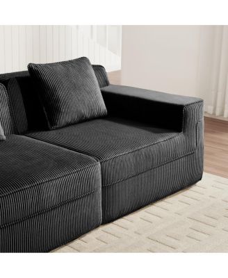 Cloud Boneless Sofa: Plush Corduroy, Unmatched Comfort, Easy Setup
