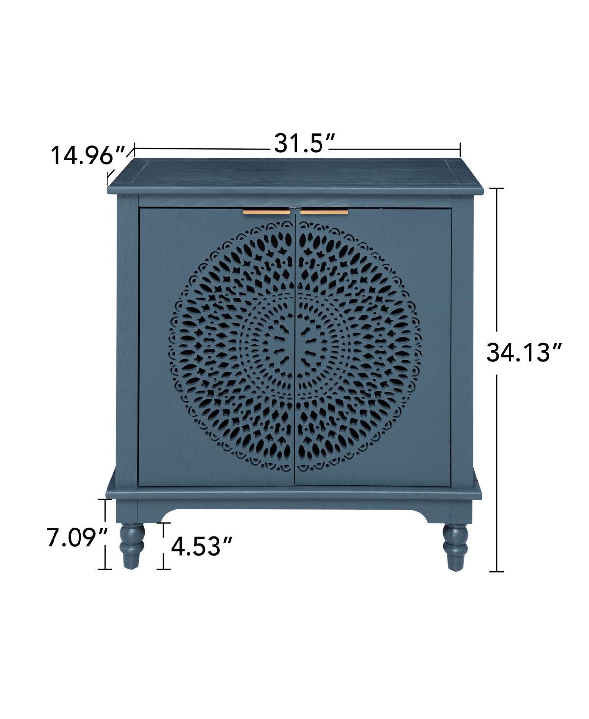 Streamdale Furniture American Style 2 Door Accent Cabinet Sideboard Buffet Storage Cabinet