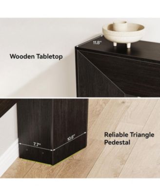 Console Table for Entryway, 63 Inches Extra Long Black Wooden Sofa Table for Living Room, Modern Hallway Foyer Table