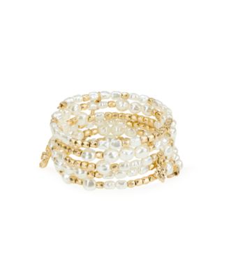 Gold-Tone French Garden Collection Coil Bracelet