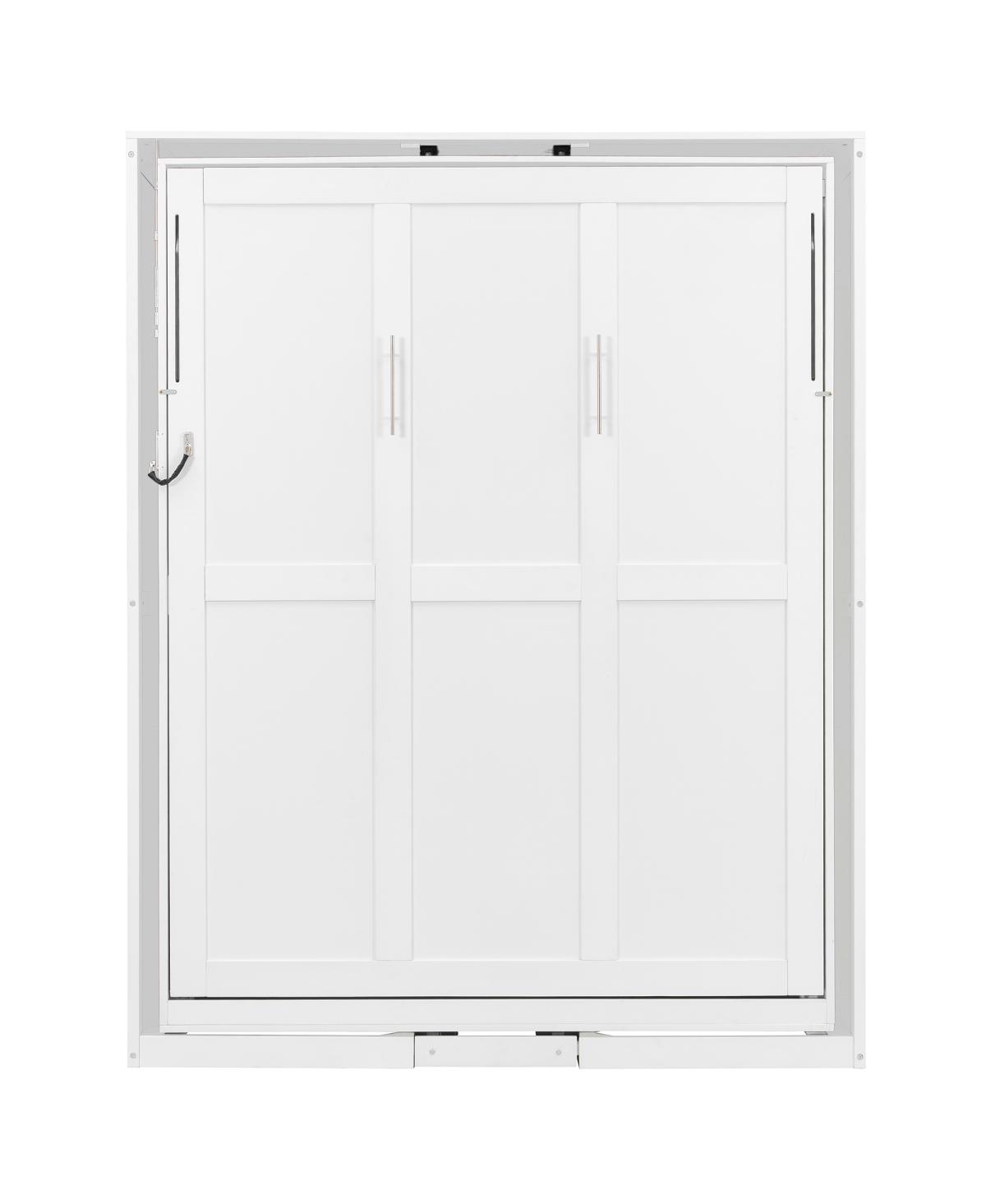 Streamdale Furniture Rotating Queen Murphy Bed with Hidden Storage, Space-Saving Wall for Small Rooms