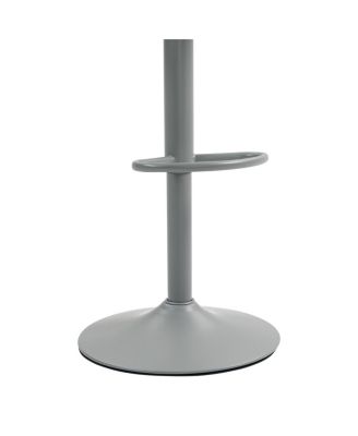  Bar Stools Set of 2 – Modern PU Leather Counter Height Swivel Chairs