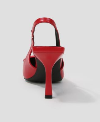 Cindy Slingback Pumps with Tonal Buckle Detail