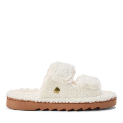 Women's Regina Teddy Double Band Slide Slipper